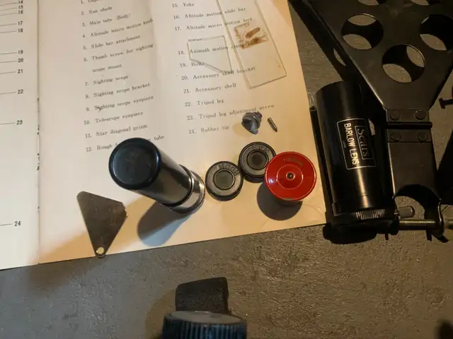 vintage sears astronomical  discoverer telescope 283 power in Hobbies & Crafts in Medicine Hat - Image 7