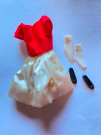 Handmade Skipper Doll Clothes-pink Glitter Satin Skipper Gown 