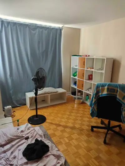 Private room space available in 2 sharing with walk-in closet available in a 2-bedroom apartment, im...