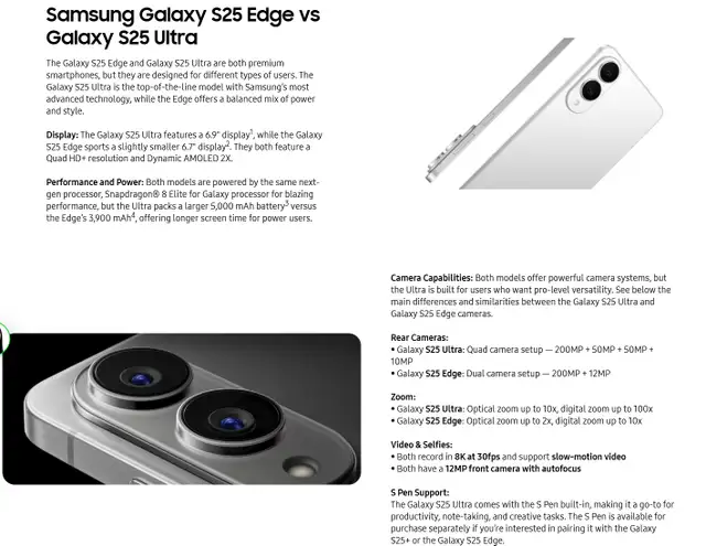 Galaxy S25 Edge 256Gb 12Gb RAM 200MP & Galaxy Watch Ultra 64Gb in Cell Phones in Winnipeg - Image 6