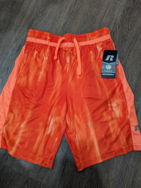NEW Russell Orange Boys Shorts Size XL 14-16