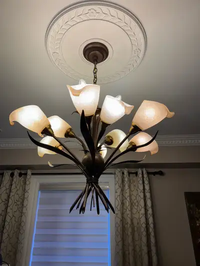 vintage calla lily hanging light fixture , View more