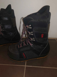 Burton snowboarding boots with bag