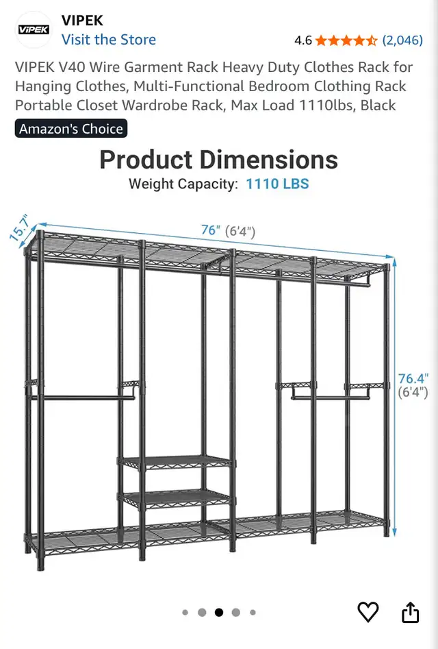 Clothing  / Garment rack