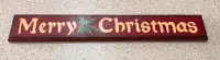Merry Christmas hand painted wood sign