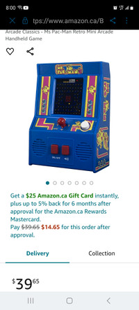 Arcade Classic game Ms Pac Man