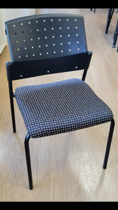 Stacking chair ( like new) w/ upholstered seat (108), View more