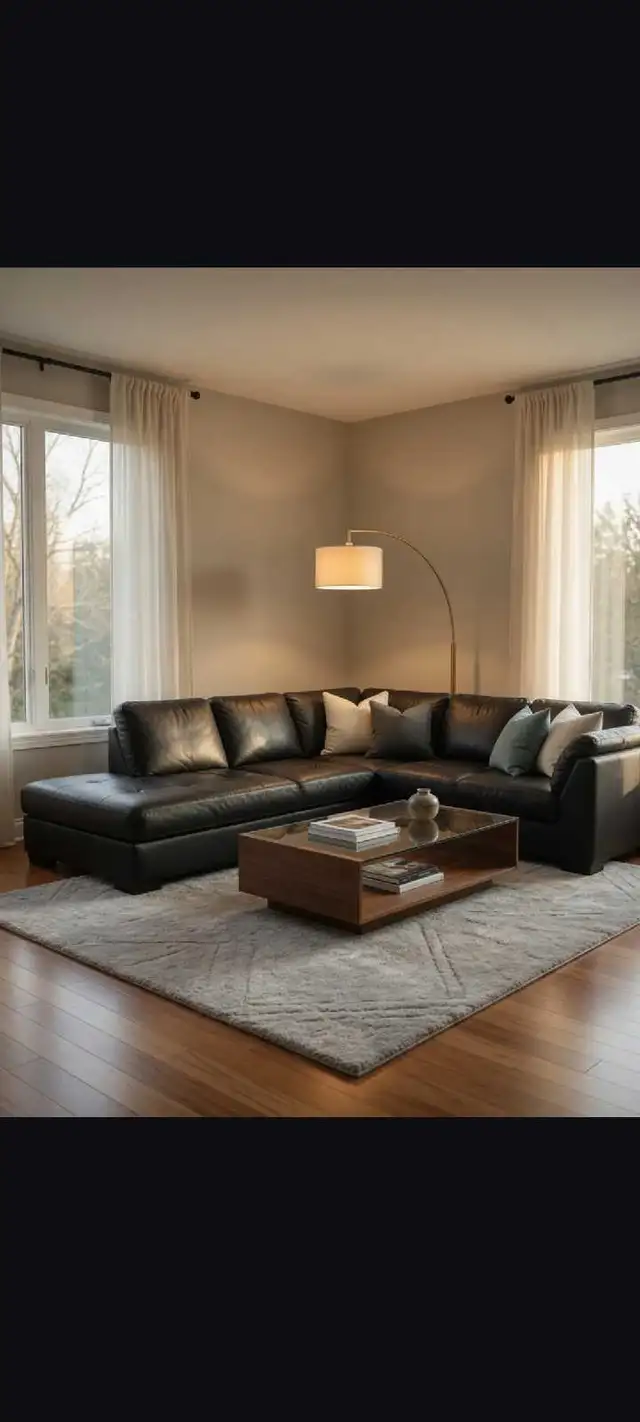 Leather Sectional Sofa in Couches & Futons in St. Catharines - Image 2