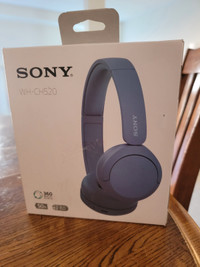 Sony WH-CH520 Wireless Headphones Bluetooth On-Ear Headset with 