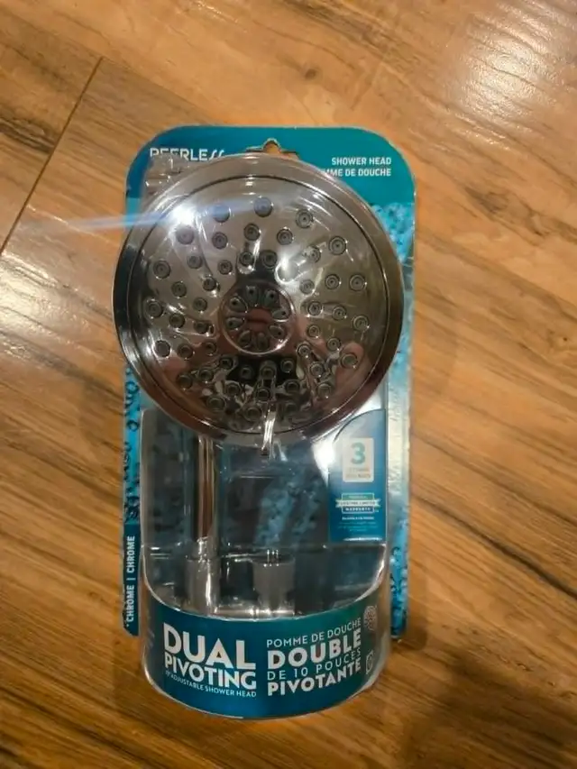 Peerless 3-Setting Shower Head With Adjustable Arm468228099278131200