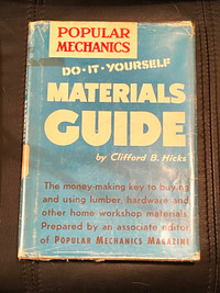  Popular mechanics materials guide vintage hardcover 1955