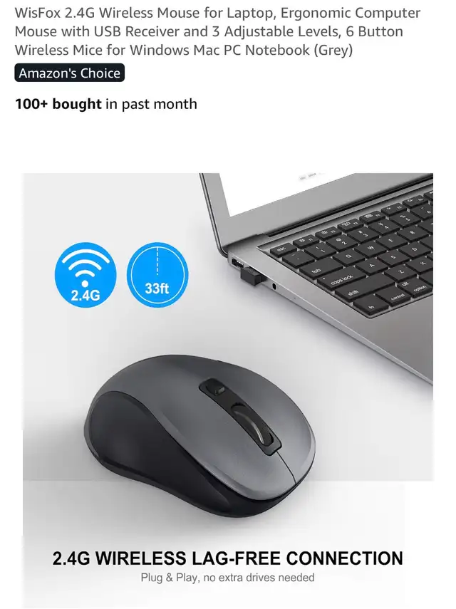 Wireless Mouse in Mice, Keyboards & Webcams in Markham / York Region - Image 3