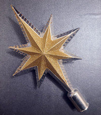 Christmas Tree Topper Star - Xmas New Year Ornament Decoration