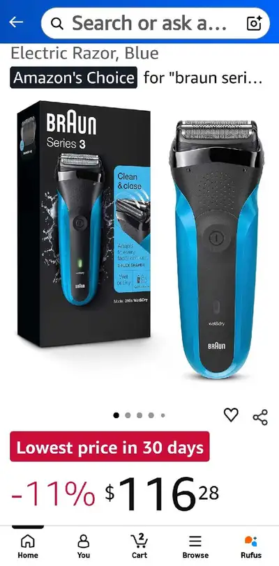Braun Series 3 310s Electric Shaver, View more