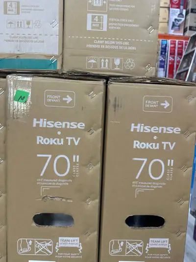4k uhd Sealed packed Tv on sale Please call 437 324 7490 for more information