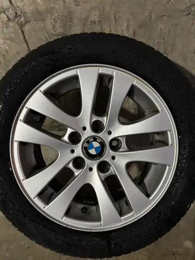 16 inch BMW rims These are Original BMW Alloy E90 E91 7x16 ET34 Double Spoke 156 wheel, with part nu...