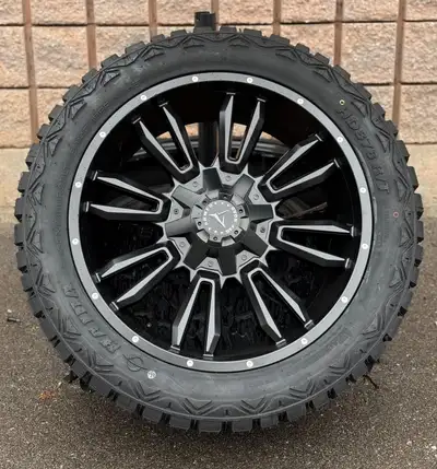 NEW 22"Armed Dagger(5x139/5x150)+Tires-RAM 1500/Tundra/Sequoia Set of FOUR Brand new Authentic 22 in...
