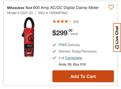 MILWAUKEE 600 AMP AC/DC DIGITAL CLAMP, View more