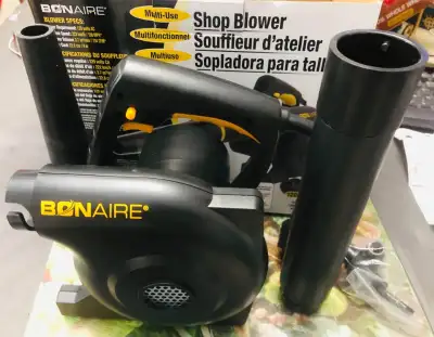 BRAND NEW BONAIR SHOP BLOWER POWERFUL AIR FLOW 222 KM/138 MPH IN MINT & 10/10 WORKING CAN BE TESTED