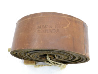 Threshing machine leather belt