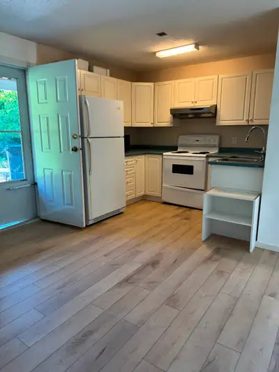 One-bedroom basement suite for rent.