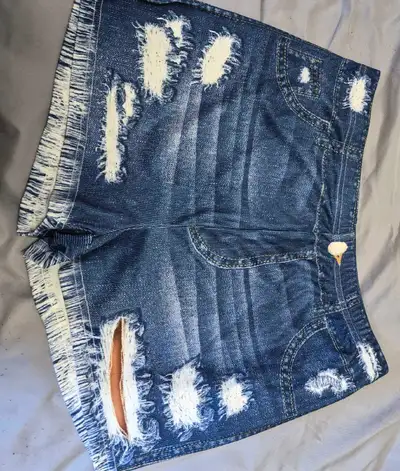 Fake Denim Shorts , View more