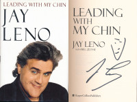 Jay Leno Leading With My Chin Signed HC Book 1996