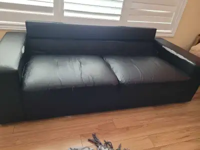 Black couch, View more