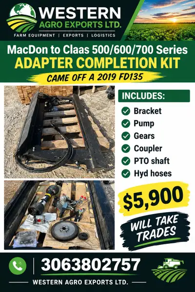 Mac Don FM100 Claas Adapter Completion Kit, View more