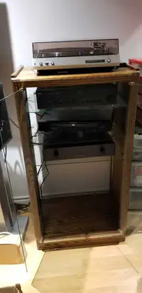 SOLID WOOD Stereo component stand