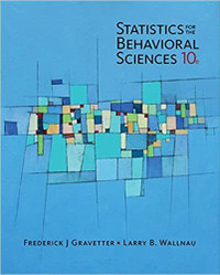 Statistics Behavioral Sciences 10E Frederick 9781305504912