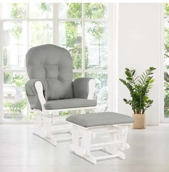Glider Rocker with Ottoman