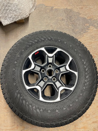 Nokian LT3 studded winter tire on Jeep Rubicon rim - one only