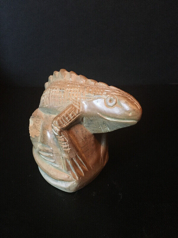 Hand Carved Iguana - Soapstone in Arts & Collectibles in Mississauga / Peel Region