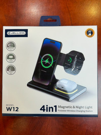 JELLICO 4 IN 1 MAGNETIC & NIGHT LIGHT FOLDABLE WIRELESS STATION