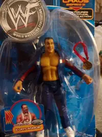 Vintage WWF Kurt Angle figure in original box box