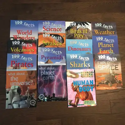 100 Facts Books-15 new books., View more