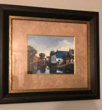 Country Picture with Wood Frame