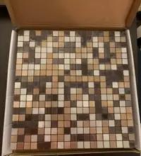 Peel and Stick Brown Tiles