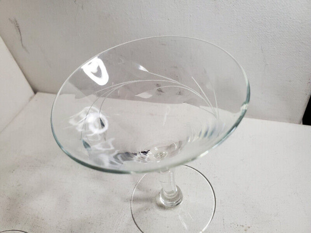 Vintage martini glasses set used / ensemble de verres à martini dans Autre  à Ouest de l’Île - Image 3