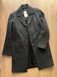 Agnes B. Long Coat in Dark Grey