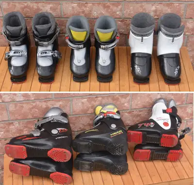 Junior downhill ski boots 17.5 / 18.5 / 19.5 (3 pairs), View more