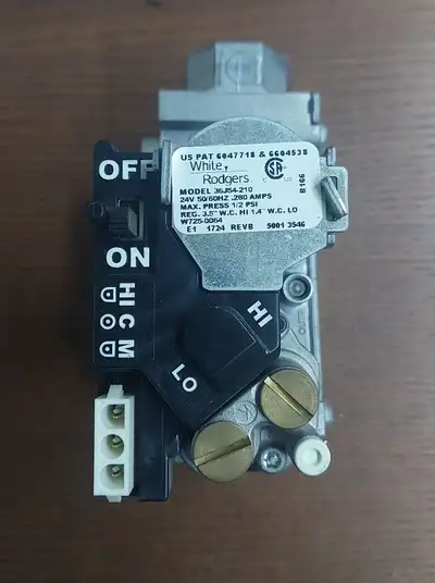 Gas Valve Specifications – White-Rodgers 36J54-210 - GCV099, View more