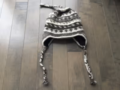 Tuque chaude en laine faite à la main au Népal, pour femme ou adolescent. Environnement sans fumée.