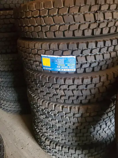 set of 8 new truck drive tires 11-24.5 size $1950