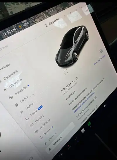 Tesla model 3 full self driving - FSD - full self drive - midnight grey colour Premium connectivity...