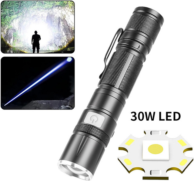 3 Compact Tactical Flashlights LED 1 White Light & 2 Red Light in Other in City of Toronto - Image 3