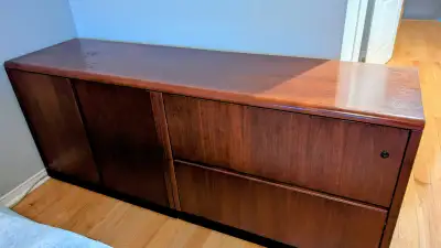 Credenza; 6 ft., 2  drawers +2 cupboards;  solid wood, Canadian, View more