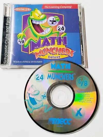 Math Munchers Deluxe CD-ROM 1995 The Learning Co. WIN / MAC, View more