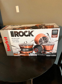 New in box Starfrit The Rock 10 piece set in Copper!